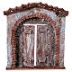 Arched facade with central door for 12cm figurines s1