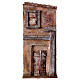 Nativity scene setting, house front with door and window 32x15x5 cm for 9 cm Nativity scene s1