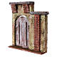 Hausfassade Tor mit Bogen 20x17x4cm für Krippen von 12cm s2