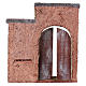 Fachada puerta con arco 20x17x4 cm para belén de 12 cm s3