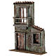 Nativity scene setting, house front with balcony and balcony door 31x22x5 cm for 9 cm Nativity scene s2