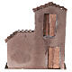 Nativity scene setting, house front with stairs and balcony 31x28x7 cm for 8 cm Nativity scene s4