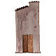Nativity scene setting, house front with arch and door 37x18x3 cm for 10 cm Nativity scene s4