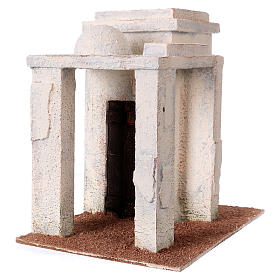 Casetta stile palestinese con porticato 20x15x20 cm per presepi di 9 cm