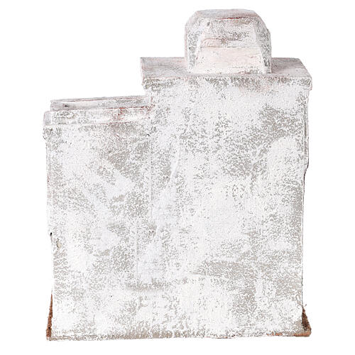 Dom z 2 wejściami i schodami w stylu palestyńskim, 25x20x15 cm, dla szopek 9-10 cm 4