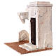 Nativity scene setting, house with external roof and door stairs 20x20x15 cm for 9-10 cm Nativity scene s2