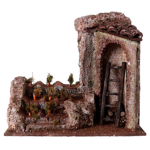 Campo carote per presepi di 12 cm 21x24x17,5 cm 1
