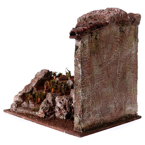 Campo carote per presepi di 12 cm 21x24x17,5 cm 2