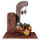 Cenário loja do verdureiro com verduras e legumes para presépio com figuras de altura média 11 cm; medidas: 19x17,5x12 cm s1