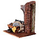 Szene für Fischhändler für Krippenfiguren von 10cm 16x14.5x10.5cm s2