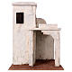 White Palestinian house with windows 30x25x15 cm, for 11 cm nativity s1
