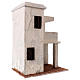Maisonnette avec porche style palestinien 30x25x15 cm pour crèche 11 cm s2