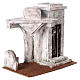 Nativity scene setting, house with external roof 25x25x15 cm for 11 cm Nativity scene s3