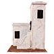Nativity scene setting, Arabian house with outdoor staircase and two rooms 30x25x15 cm for 11 cm Nativity scene s1