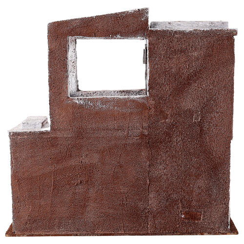 Casa palestinese con veranda 35x35x25 cm per presepi di 11 cm 5