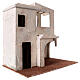 Casa estilo palestino em miniatura com varanda para presépio com figuras altura média 11 cm, medidas: 37,5x35x24 cm s2