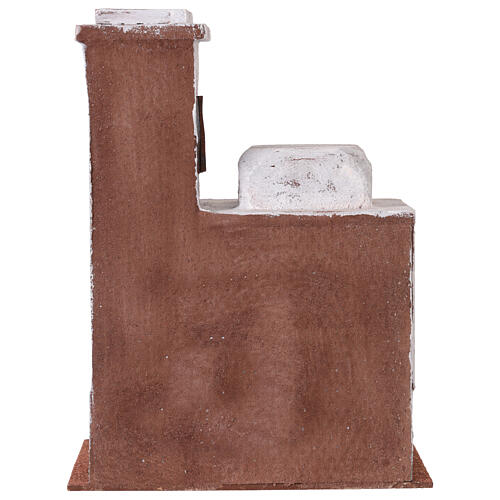 Nativity scene setting, Arab house with stable 30x25x15 cm for 11 cm Nativity scene 4