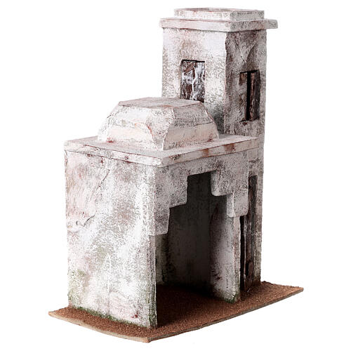 Casa araba con stalla 30x25x15 cm per presepi di 11 cm 3