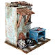 Nativity scene setting, fishmonger stall 17.5x14.5x12 cm for 10-11 cm Nativity scene s3