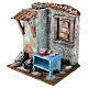 Cottage with fish counter 17.5x14.5x12 cm, for 10-11 cm nativity s2