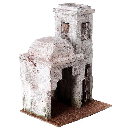 Nativity scene setting, Arab house with stable 25x20x15 cm for 9 cm Nativity scene 3