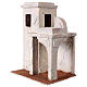 Nativity scene setting, house with open stable 25x20x15 cm for 10 cm Nativity scene s2