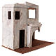Arabian Style Nativity scene setting, house with terrace and stable 30x30x20 cm for 9 cm Nativity scene s3