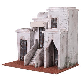 Casa árabe con 3 entradas 25x30x20 cm para belenes de 9 cm