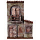 Nativity scene setting, house front balcony 37x26.5x5 cm for 11 cm Nativity scene s1