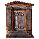 Miniature house facade with door and columns 23x17.5x7.5 cm, for 11 cm nativity s1