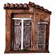 House door facade with brick column 20x17.5x3.5 cm, for 11 cm nativity s1