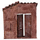 House door facade with brick column 20x17.5x3.5 cm, for 11 cm nativity s3