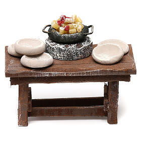 Macaroni stand for 10 cm Nativity Scene, 5x10x5 cm