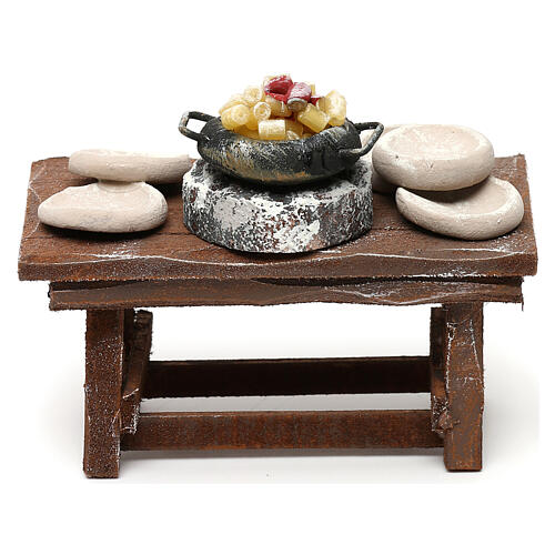 Macaroni stand for 10 cm Nativity Scene, 5x10x5 cm 3