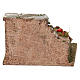 Muretto con verdure presepe 10 cm ambientazione 5x10x5 cm s4