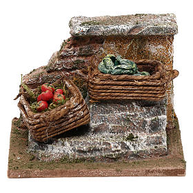 Small wall with vegetable setting, 10 cm 5x10x5 cm