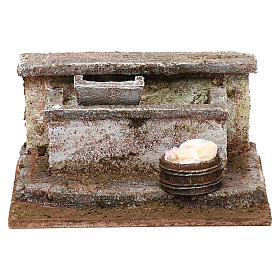 Stone wash basin setting, 10 cm nativity 8x12x10 cm