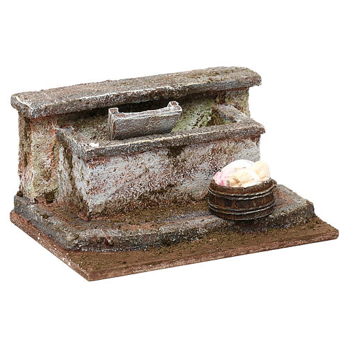 Stone wash basin setting, 10 cm nativity 8x12x10 cm 3