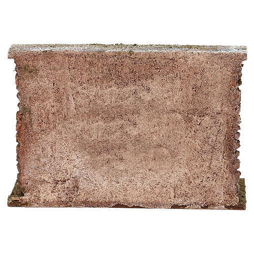 Wall with two casks setting, 12 cm nativity 10x20x5 cm 4