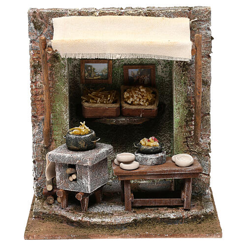 Otoczenie makaroniarza do szopki 10 cm, otoczenie 20x20x15 cm 1