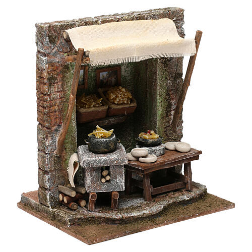 Otoczenie makaroniarza do szopki 10 cm, otoczenie 20x20x15 cm 3