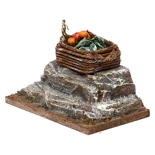 Basket on rock setting 10 cm, 5x10x5 cm 2