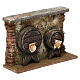 Scenografia botti presepe 10 cm ambientazione 10x15x5 cm s3