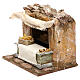 Maison vendeuse de pâtes crèche 10 cm décor 15x20x15 cm s2