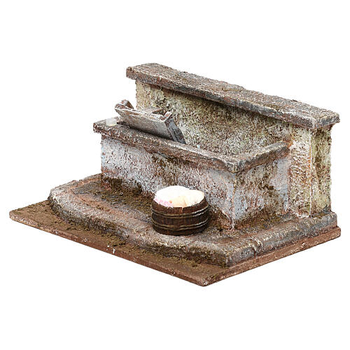 Zbiornik z praniem - do szopki 12 cm, otoczenie 10x15x15 cm 3