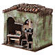 Wine cellar for Nativity Scene with 10 cm characters 20x20x15 cm s3