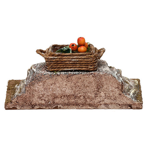 Box on rock setting, 12 cm nativity 6x12x6 cm 4