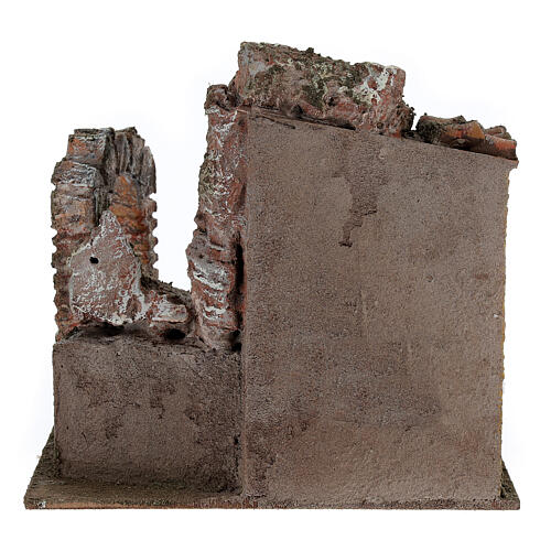 Lavanderia presepe 10 cm ambientazione 20x20x15 cm 4