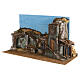 Nativity setting with fountain and lights 40x75x30 cm for Nativity Scene with 10 cm characters s4