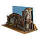Nativity setting with fountain and lights 40x75x30 cm for Nativity Scene with 10 cm characters s5